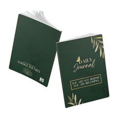 Daily Journal — You Are Becoming | Green Floral Softcover Notebook