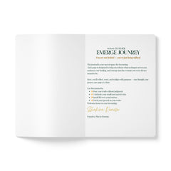 Daily Journal — You Are Becoming | Green Floral Softcover Notebook